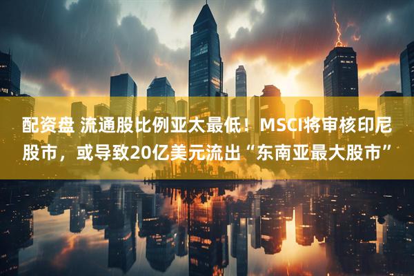 配资盘 流通股比例亚太最低！MSCI将审核印尼股市，或导致20亿美元流出“东南亚最大股市”