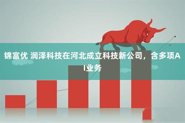 锦富优 润泽科技在河北成立科技新公司，含多项AI业务